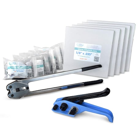 Idl Packaging 5/8" Polyester Strapping Kit, 1000 Ft. Tensioner/Sealer BM.PSK.58.1000